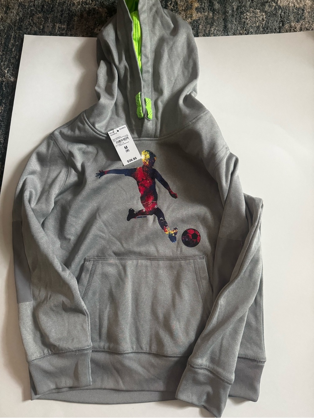 Lands end soccer sweatshirt size medium (8) NWT